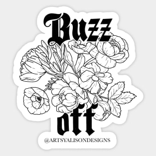 Buzz Off Sticker